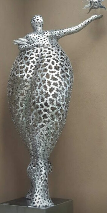 Sculpture titled "Eté ( Quatre Saison…" by Laurent Maëro, Original Artwork, Stainless Steel