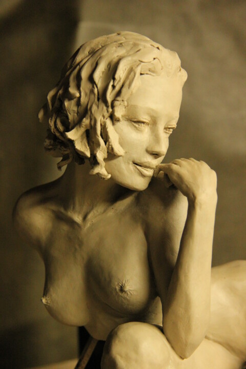 Escultura titulada "ANGELIQUE" por Le Cann, Obra de arte original, Bronce