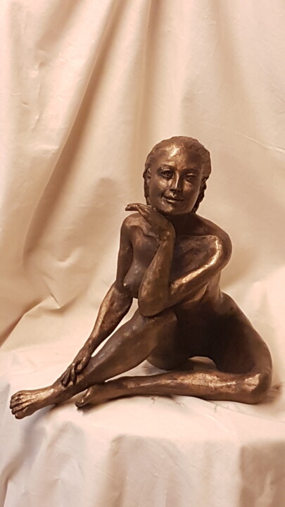 Escultura titulada ""Les reves de Manon…" por Le Cann, Obra de arte original, Bronce