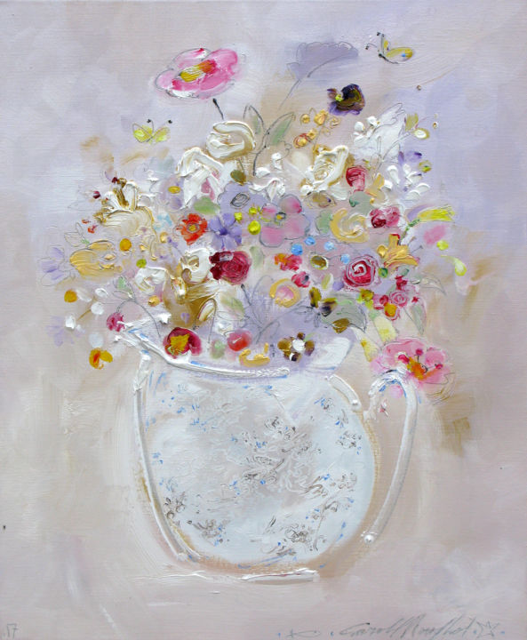 Peinture intitulée "Les Bouquets de Car…" par Les Bouquets De Carole, Œuvre d'art originale, Huile