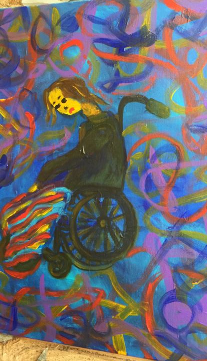 Painting titled "PARKINSON" by Liana Branzas, Original Artwork, Acrylic