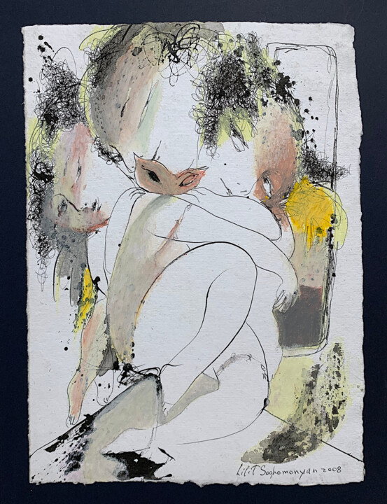 Malarstwo zatytułowany „Sweet Hug” autorstwa Lilit Soghomonyan, Oryginalna praca, Olej