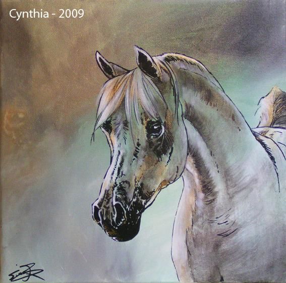 Cheval De Pur Sang Arabe Painting By Lilou Artmajeur