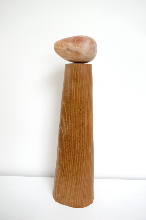 Sculpture titled "On the summit of my…" by Liquette-Gorbach, Original Artwork, Wood
