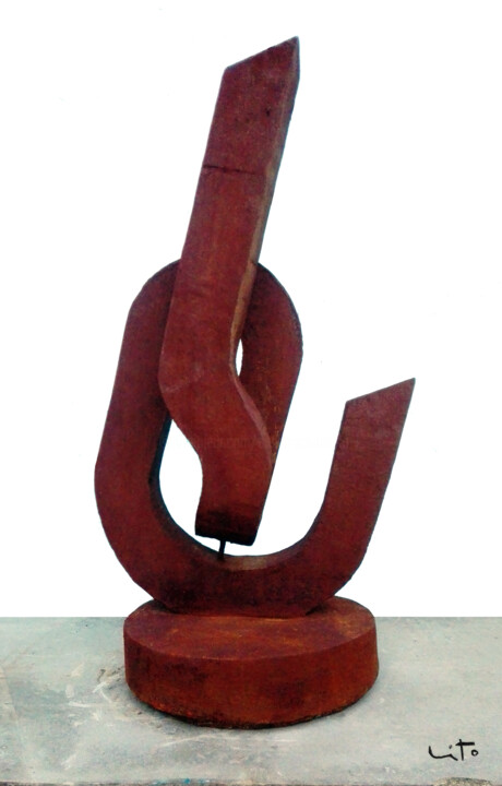 Escultura titulada "Nudos XVI" por Lito, Obra de arte original, Hormigón