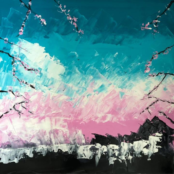 Paysage Zen Painting By Liv Morvan Artmajeur