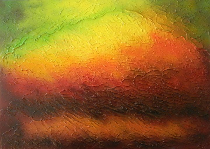 A New Dawn Abstract Aerial Painting Painting By Liza Wheeler Artmajeur