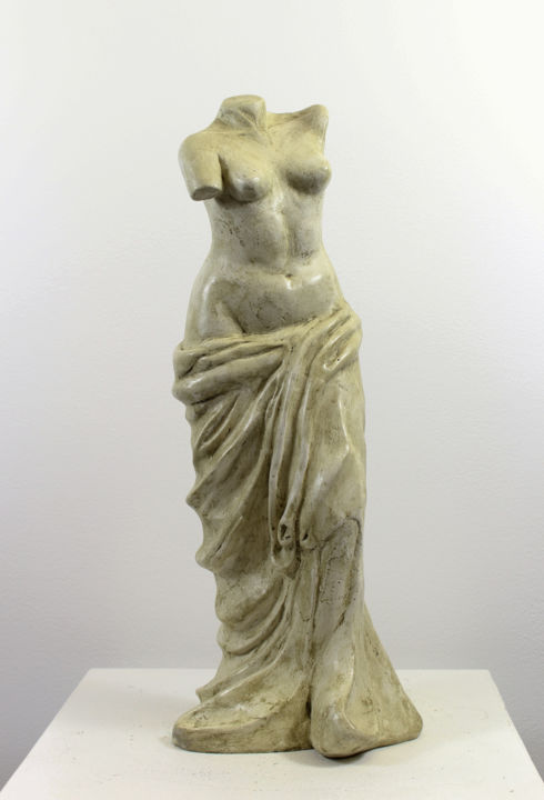 Sculpture intitulée "Aphrodite n°1/8" par Lode, Œuvre d'art originale, Plâtre