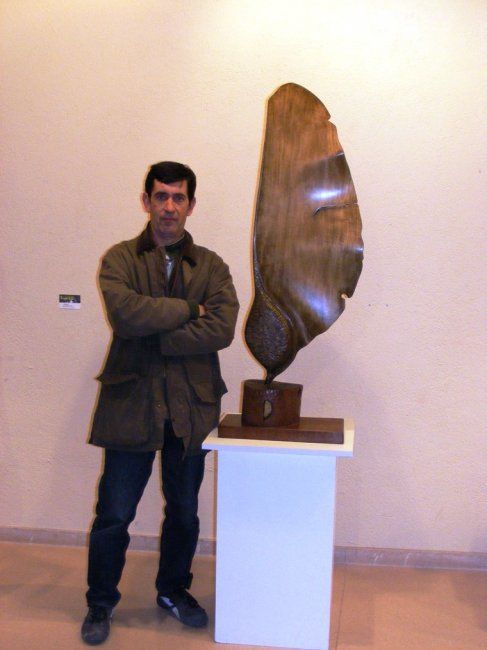 Sculptuur getiteld "Semilla madera de t…" door Jaime Lorenz Baeta, Origineel Kunstwerk