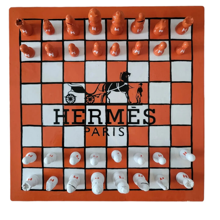"Hermēs chessboard" başlıklı Tablo Luana Muntoni (MunLu) tarafından, Orijinal sanat, Akrilik
