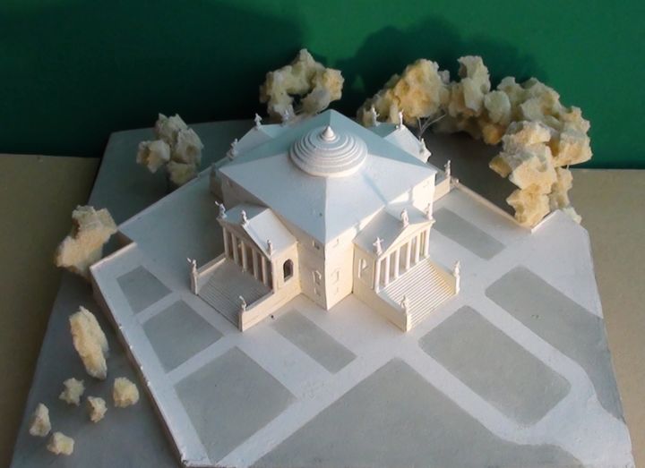 Scultura intitolato "Andrea Palladio, La…" da Historical Architectural Models, Opera d'arte originale, Resina