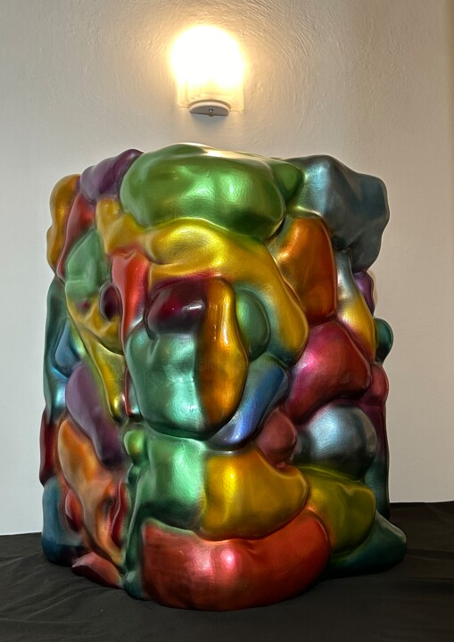 Sculpture titled "sacima" by Lucrezio, Original Artwork, Resin