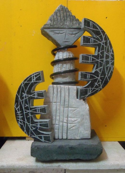 Sculpture intitulée "AGAINST THE TIDE -…" par Luigi Cola, Œuvre d'art originale, Métaux