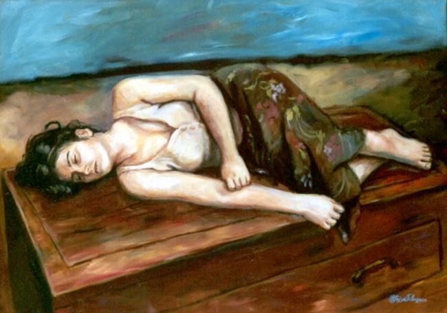 Pintura intitulada "Olimpia" por Luisa Valenzano, Obras de arte originais