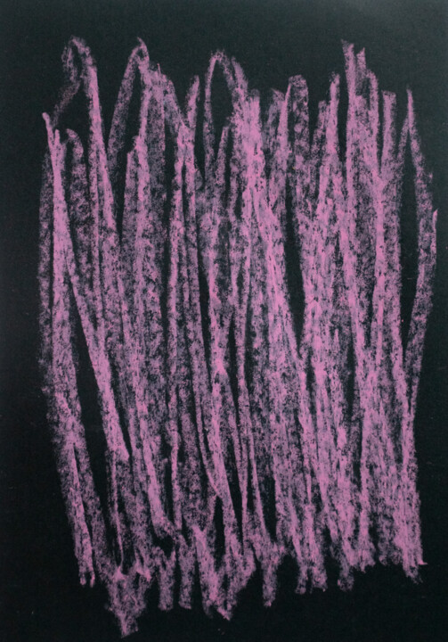 Drawing titled "That pink cloud I o…" by M. Mystery Artist, Original Artwork, Pastel
