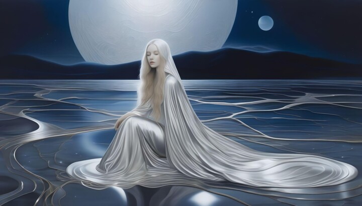 数字艺术 标题为“silver dream” 由Machnolga, 原创艺术品, 数字油画