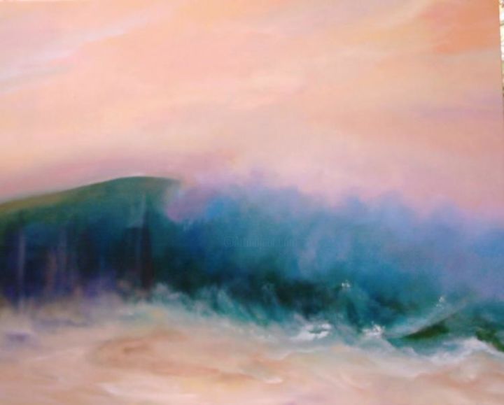 Pittura intitolato "mer évanescente" da Madeleine Roche, Opera d'arte originale