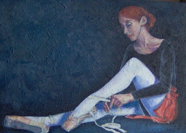 Malerei mit dem Titel "Preparazione (Luce…" von Magda Carella, Original-Kunstwerk, Öl