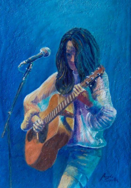 Painting titled "In concerto" by Magda Carella, Original Artwork, Oil
