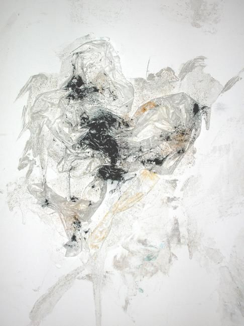 Peinture intitulée "Femme noire et blan…" par Malinka, Œuvre d'art originale, Pigments Monté sur Châssis en bois