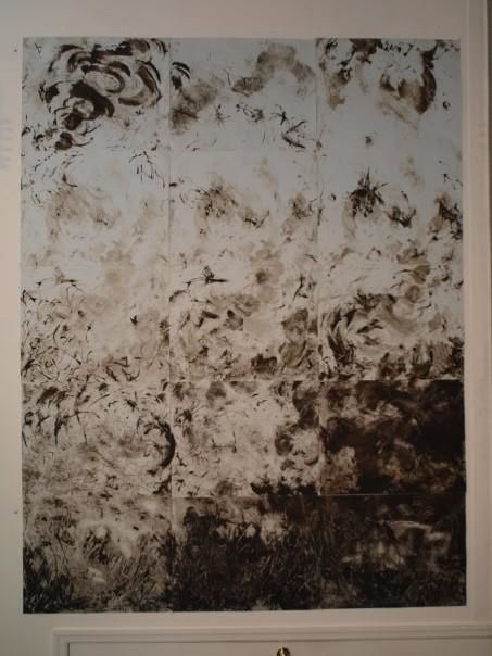 Gravures & estampes intitulée "LANDSCAPE" par Malu Ribeiro, Œuvre d'art originale, Monotype