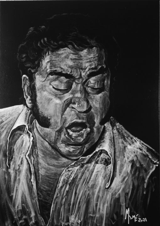 Pintura titulada "Fernando Terremoto…" por Mamé Ríos, Obra de arte original, Acrílico