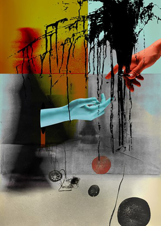 Digital Arts titled "Convergence - JALAL…" by Manar Ali Hassan, Original Artwork, Digital Collage