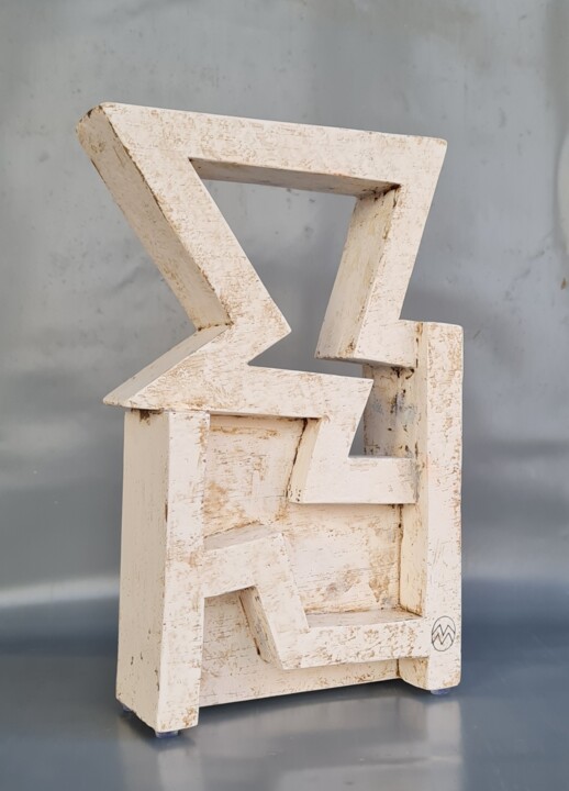 Sculpture intitulée "Forma Z" par Manel Marzo-Mart, Œuvre d'art originale, Bois