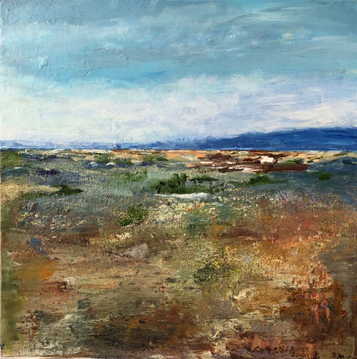 Pittura intitolato "landskabe right" da Art By Mogens Kurt, Opera d'arte originale, Acrilico