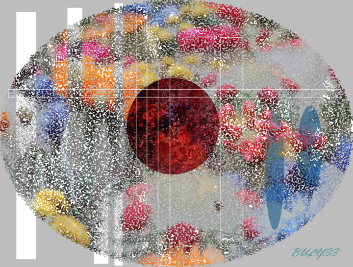 Digitale Kunst getiteld "Alfred Sisley" door Marc Bulyss, Origineel Kunstwerk, Digitaal Schilderwerk