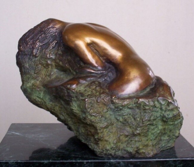 Sculpture titled "La baigneuse" by Marcelin Fortin, Original Artwork