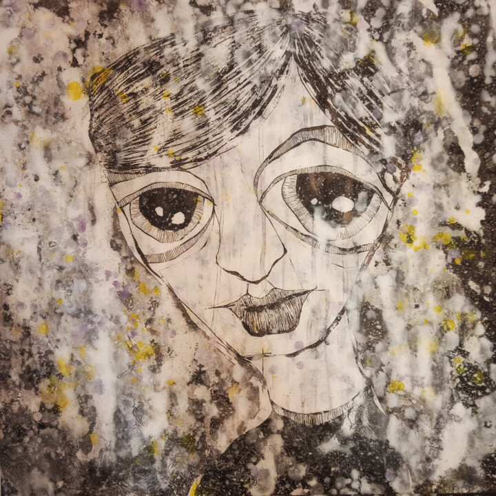 Malerei mit dem Titel "Girl 5" von Maresma, Original-Kunstwerk, Acryl