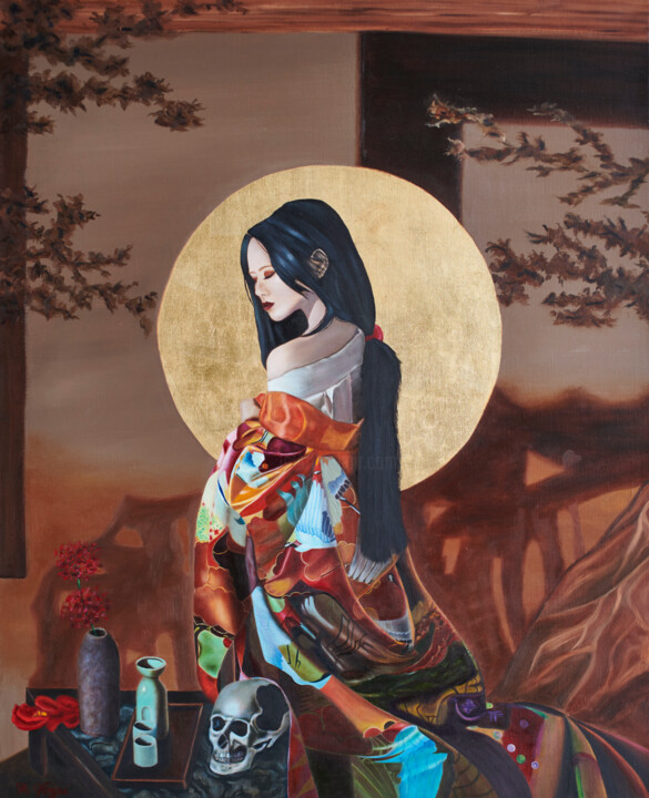 Peinture intitulée "Ephémère" par Margarita Vargas, Œuvre d'art originale, Huile Monté sur Châssis en bois
