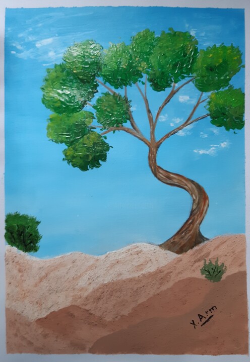 제목이 "L'arbre vénérable"인 미술작품 Maria Xavier Alves (XAM)로, 원작, 아크릴