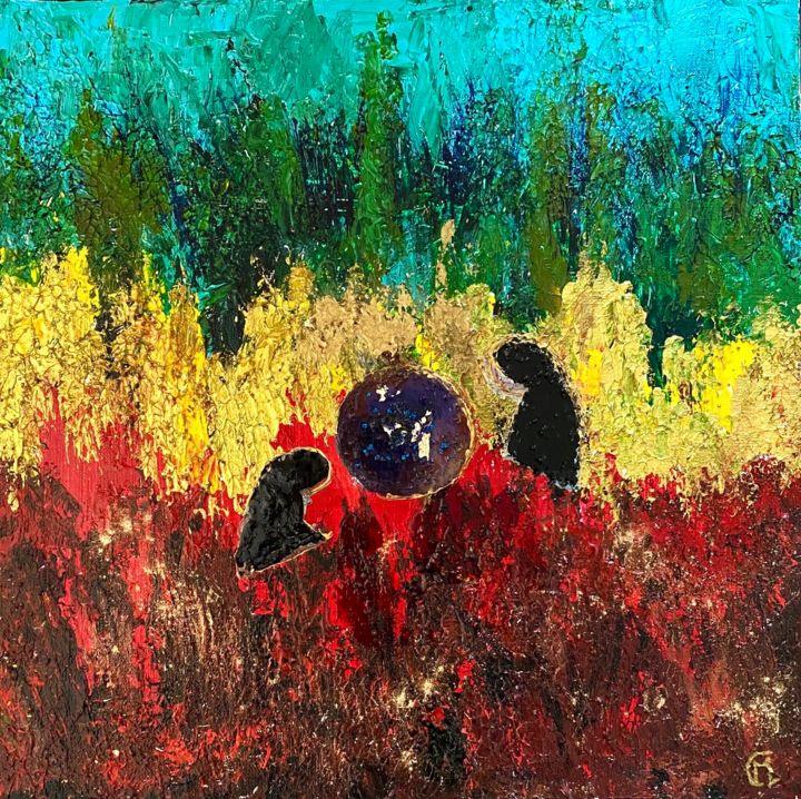 Pintura titulada "Aux couleurs de Zion" por Marie Claude Lambert, Obra de arte original, Acrílico