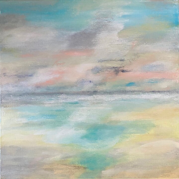 Malarstwo zatytułowany „Peuple des nuages” autorstwa Marie Claude Lambert, Oryginalna praca, Akryl