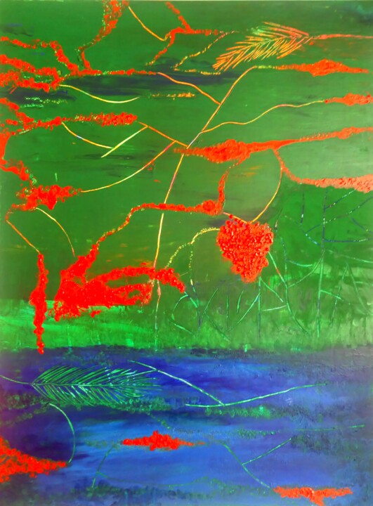 Painting titled "Nature" by Marie-Laure Bossou, Original Artwork