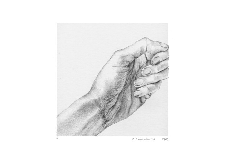 Drawing titled "dessins 15x15 #91 m…" by Marie-Pascale Corcuff, Original Artwork, Pencil