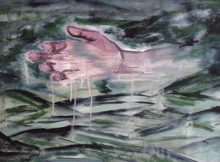 "Sous l'eau" başlıklı Tablo Marie-Paule Demarquez tarafından, Orijinal sanat, Akrilik