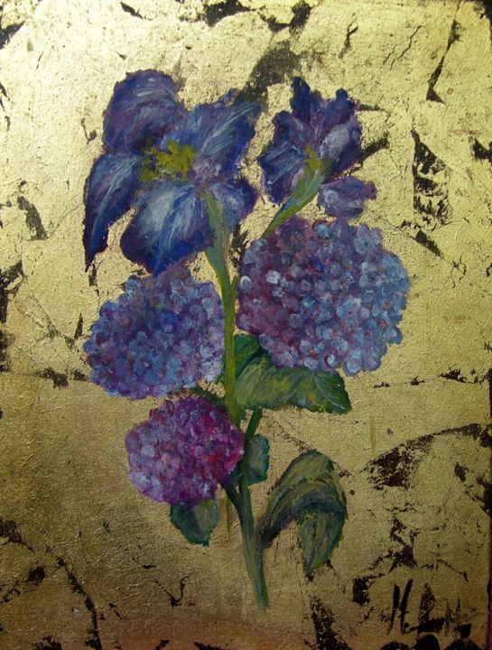 Hortensia, Pintura por Mariette Lener | Artmajeur