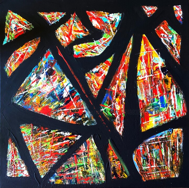Картина под названием "SOULS" - Marina Berra, Подлинное произведение искусства, Акрил Установлен на Другая жесткая панель