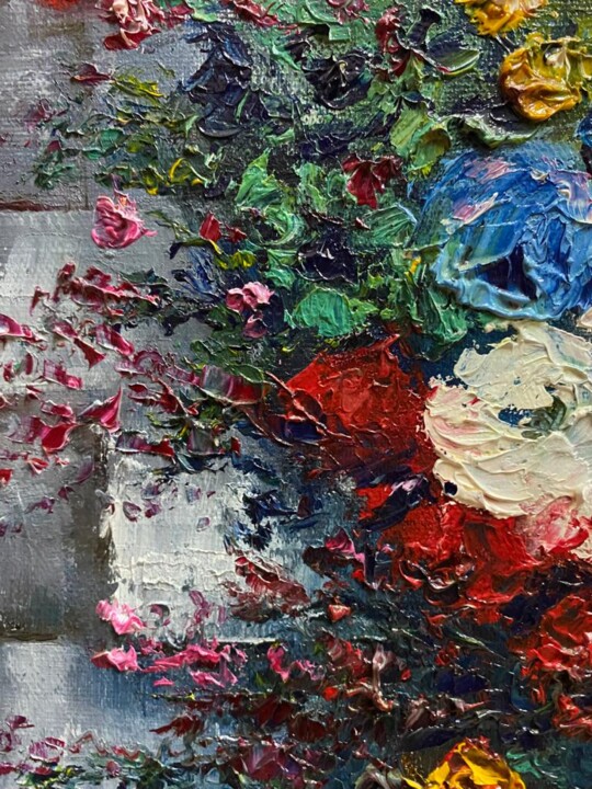 Flower confetti Painting by Mariuka Gavrilova