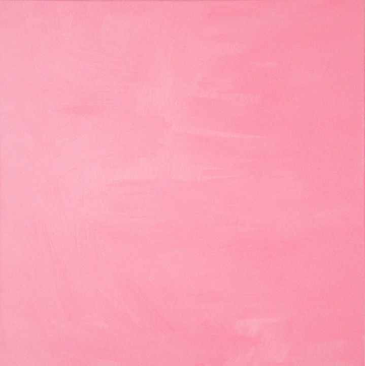 Peinture intitulée "Pink foursquare" par Marina Rusalka, Œuvre d'art originale, Huile