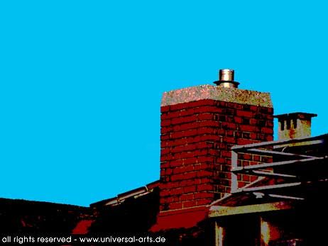 Fotografia intitolato ""The Roof is on Top…" da Mario Strack, Opera d'arte originale