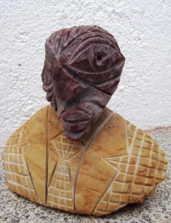 "Sr. Mondego" başlıklı Heykel Mário Fresco tarafından, Orijinal sanat, Taş