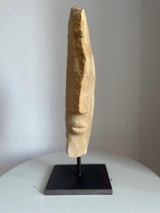 Sculpture titled "Head 4" by Martin James, Original Artwork, Stone