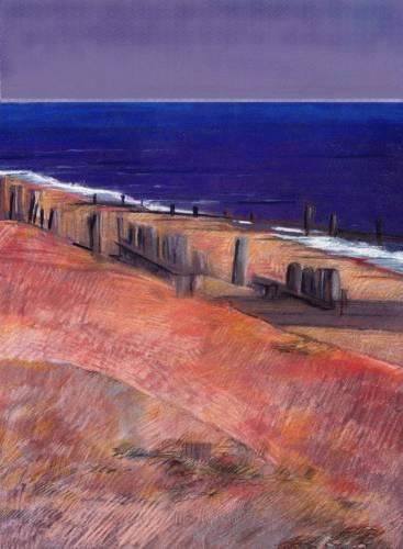 Artes digitais intitulada "Winchelsea Beach" por Martin Pearce, Obras de arte originais