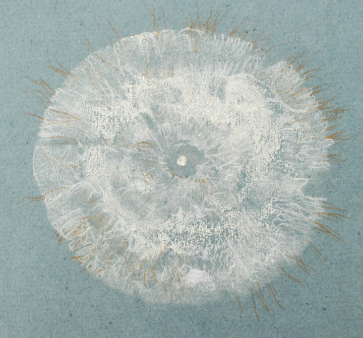 Drawing titled "Micro iii" by Masima, Original Artwork, Chalk