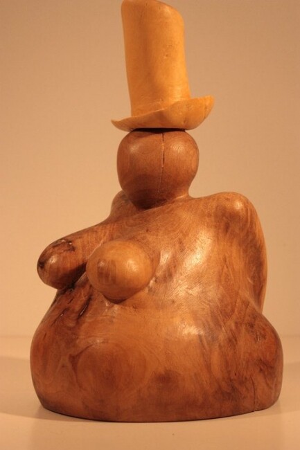 Escultura titulada "Louisiane - femme a…" por Max Bernard, Obra de arte original, Madera
