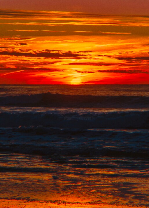 "Sunset on the Ocean…" başlıklı Fotoğraf Maxime Guengant tarafından, Orijinal sanat, Dijital Fotoğrafçılık